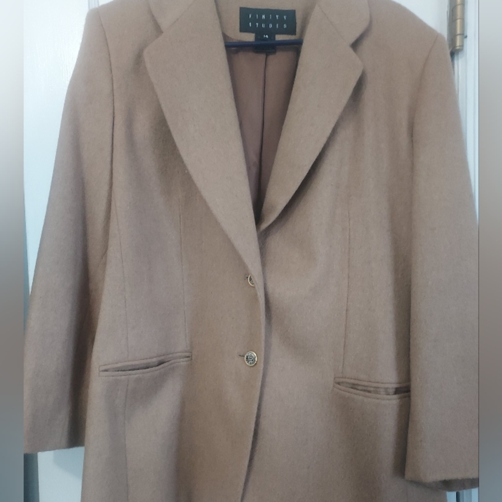 100% CAMEL HAIR FINITY STUDIO WOMENS BLAZER